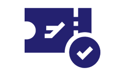 Ticket confirmation icon
