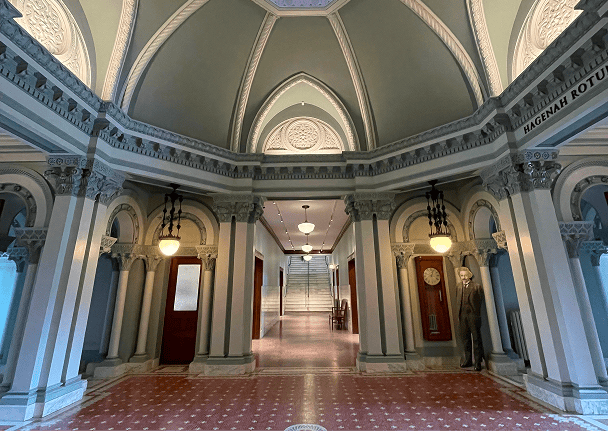 Interior corridor of Yerkes Observatory